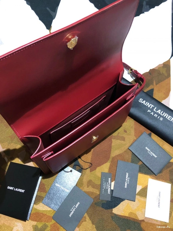 YSL MEDIUM SMOOTH SATCHEL IN LEATHER SUNSET 0821